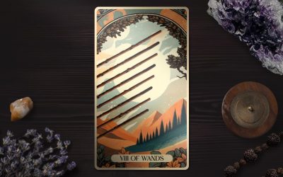 The Eight of Wands Tarot Card: Momentum, Speed, and Forward Movement