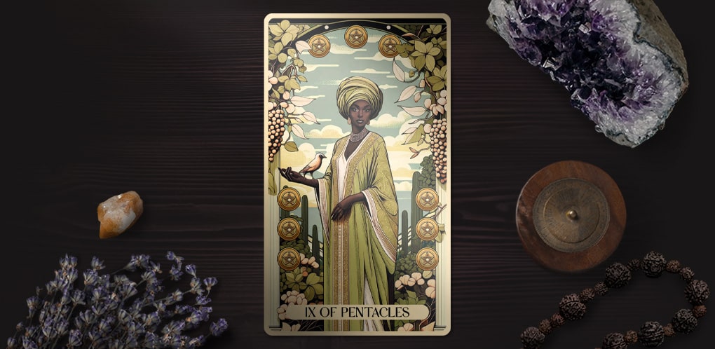 The Nine of Pentacles Tarot Card: Independence, Luxury, and Self-Sufficiency