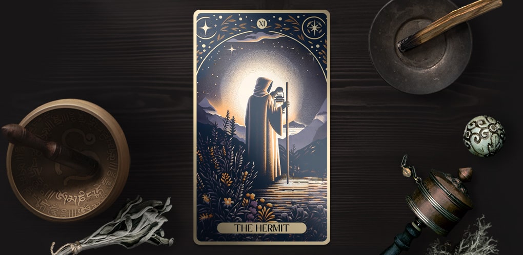The Hermit Tarot Card: Solitude, Wisdom, and Inner Reflection