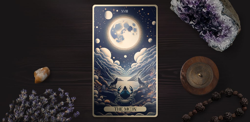 The Moon Tarot Card: Mystery, Intuition, and the Subconscious