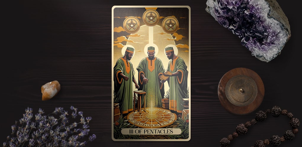 The Three of Pentacles Tarot Card: Collaboration, Mastery, and Shared Success
